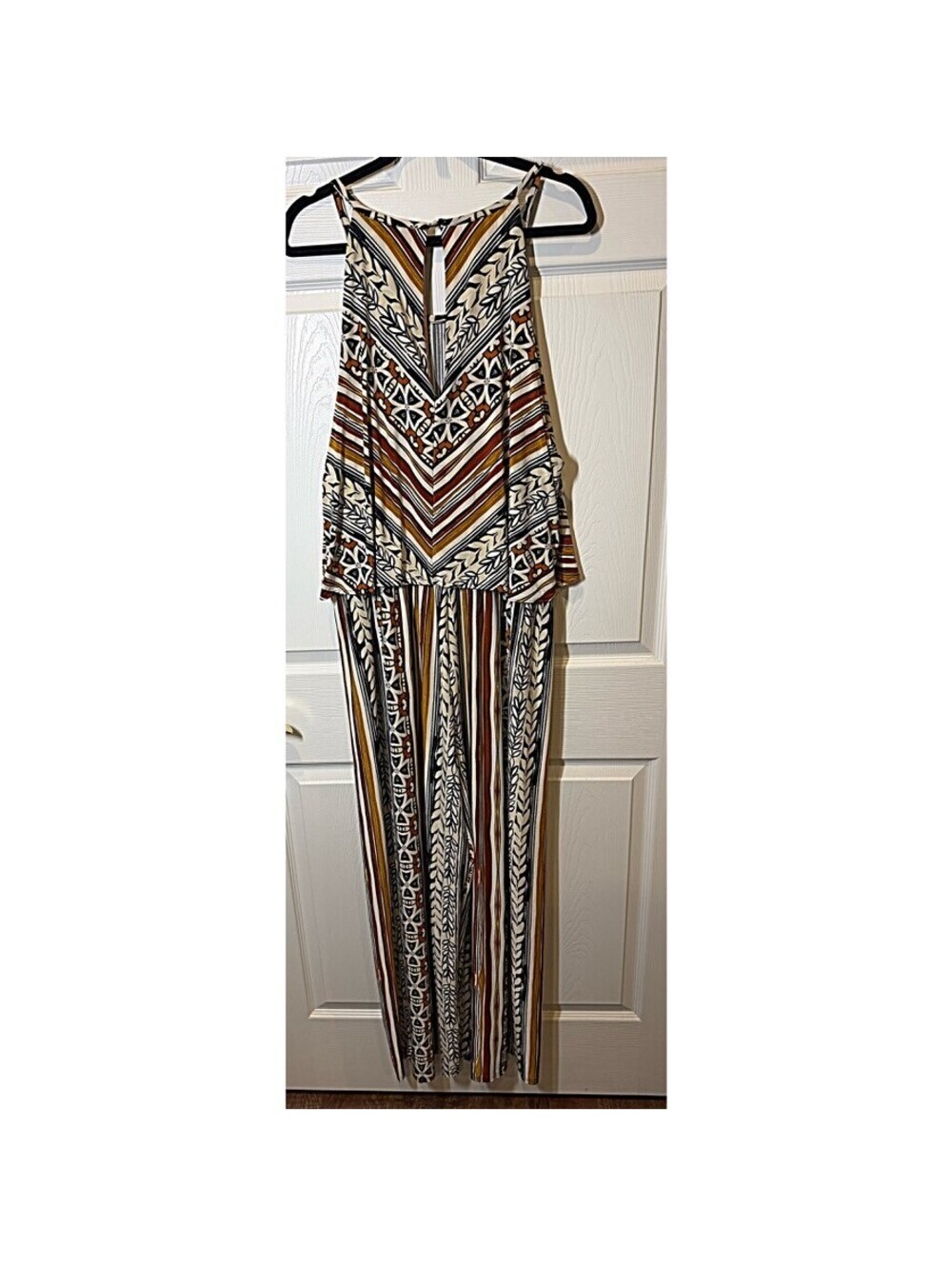 Plus Size Sleeveless Printed Jumpsuit